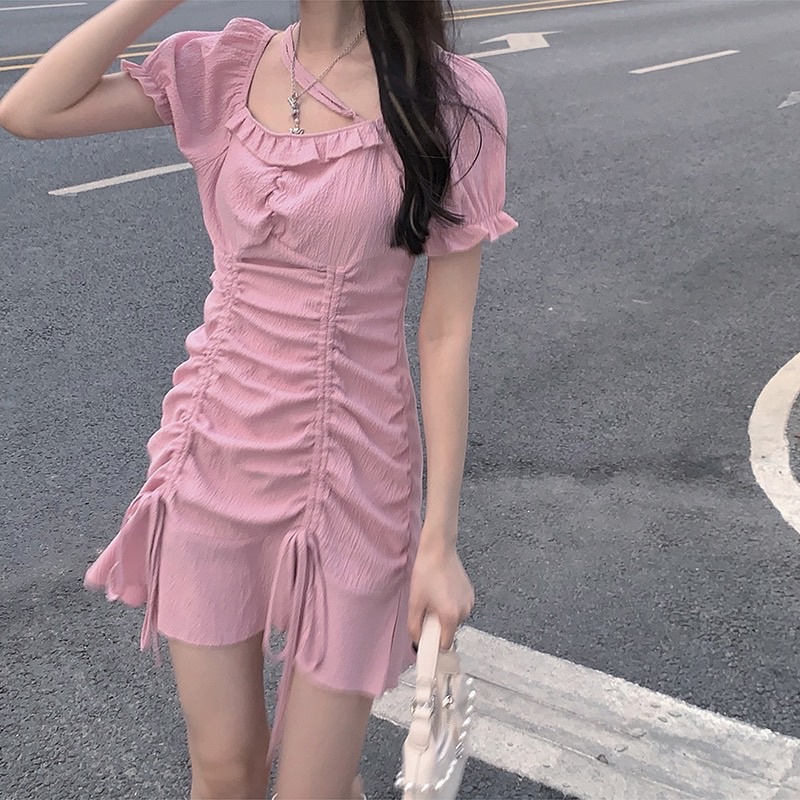 Pink pastel dress