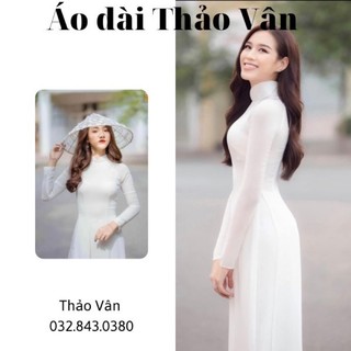 Áo dài trắng đồng phục học sinh , 2 tà - 4 tà lụa mỹ chụp kỷ yếu
