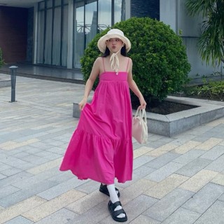 Đầm dài babydoll hai dây - bonbon dress