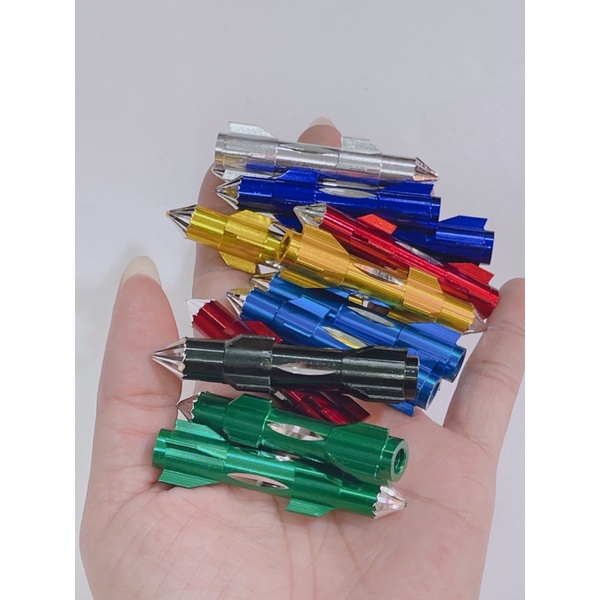 Hoả tiển màu tăng sên, hoả tiển nhôm tăng thắng 6li dài 6cm lắp thông dụng xe máy