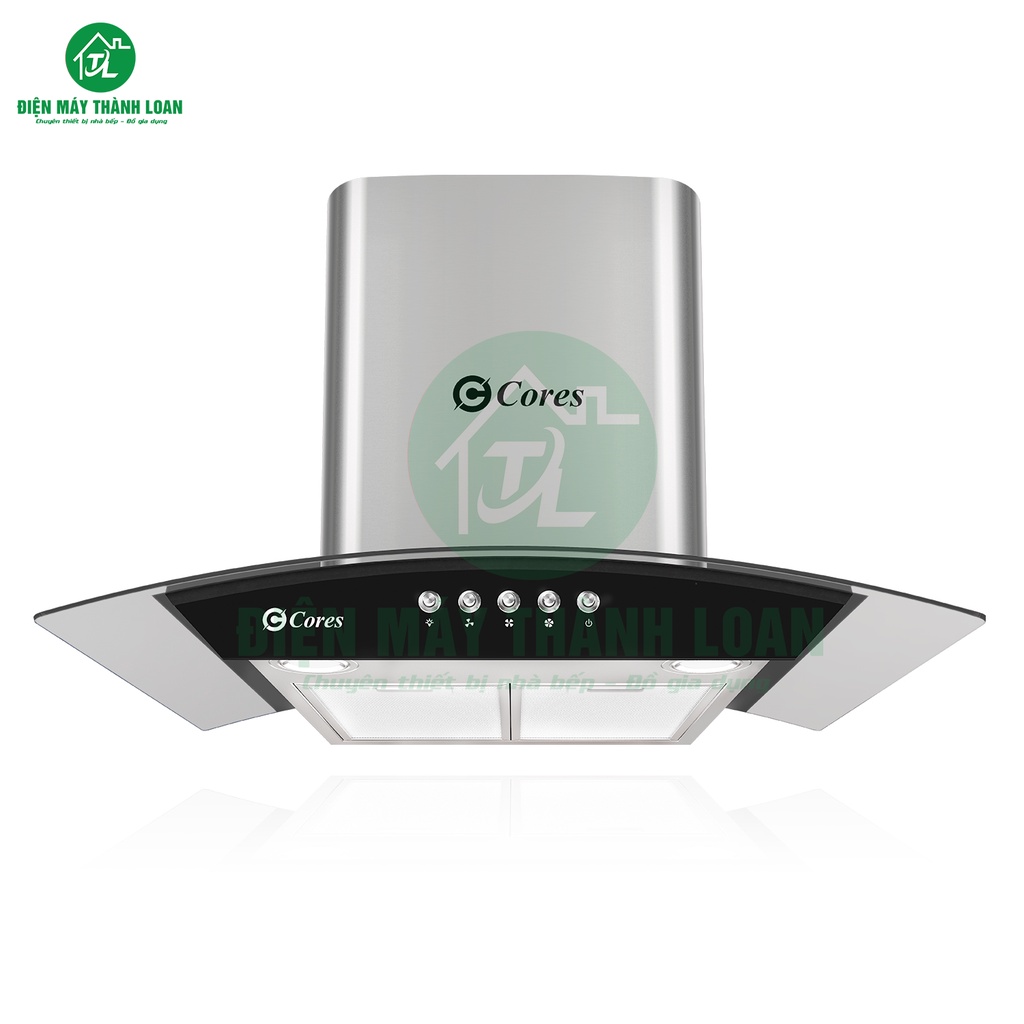 Máy hút mùi kính cong Cores CB11 CH02 (Nhập khẩu Thái chính hãng)