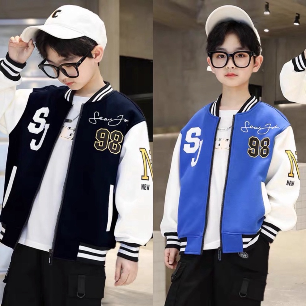 Áo bomber khoác bé gái "SR98" 14-45kg phong thái Hàn Quốc. áo khoác bên ngoài rét mướt cho bé 4-14 tuổi. B46