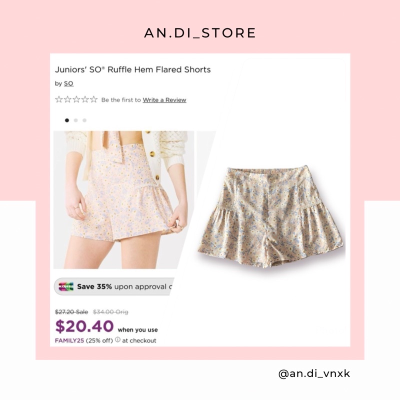 AnDi.vnxk 🔸Quần short hoa  - S.O