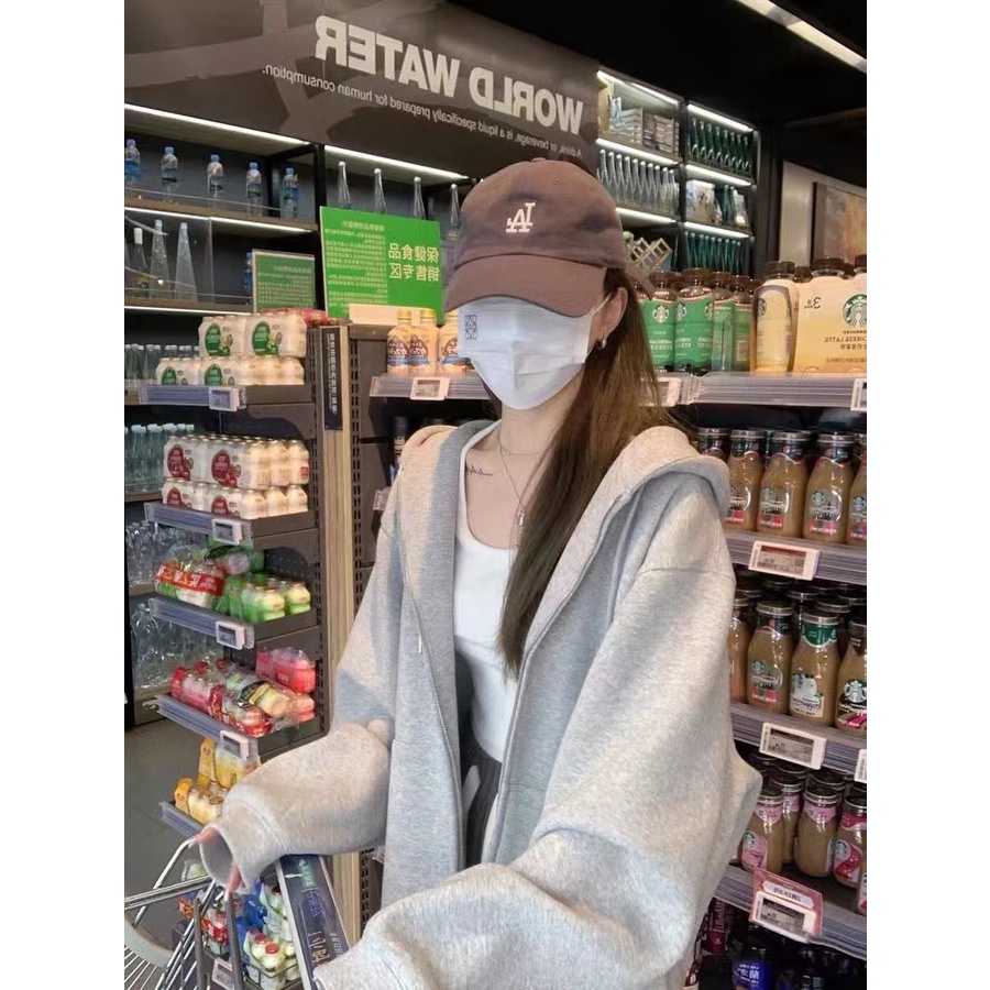 Áo khoác hoodie cardigan form rộng Unisex trơn 3 màu, nỉ - cotton, Thời trang nam nữ Thu - Đông 2022 | BigBuy360 - bigbuy360.vn