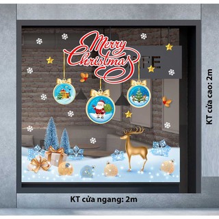 Decal trang trí giáng sinh 2023 combo số 11