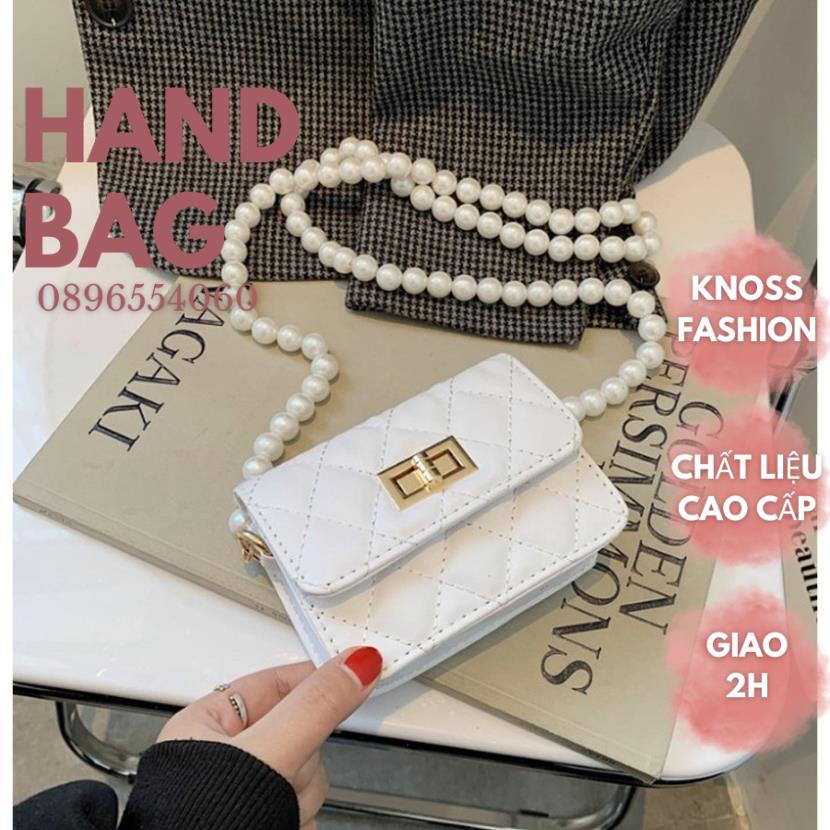 Túi đeo chéo túi xách nữ đẹp đi chơi mini dây ngọc knoss.store 589