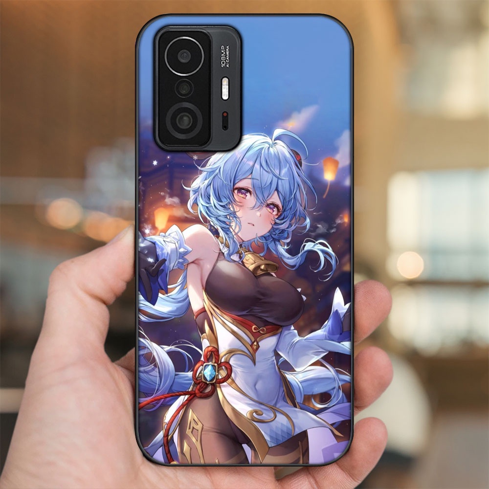 Ốp lưng Xiaomi 11T Pro 5G viền đen in hình Ganyu Genshin Impact