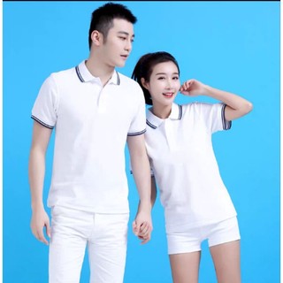 ÁO POLO CHẤT POLY PHỐI SỌC - TRẮNG BT6