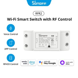 Công tắc điều khiển đèn từ xa thông minh sonoff rfr2 433mhz kết nối wifi