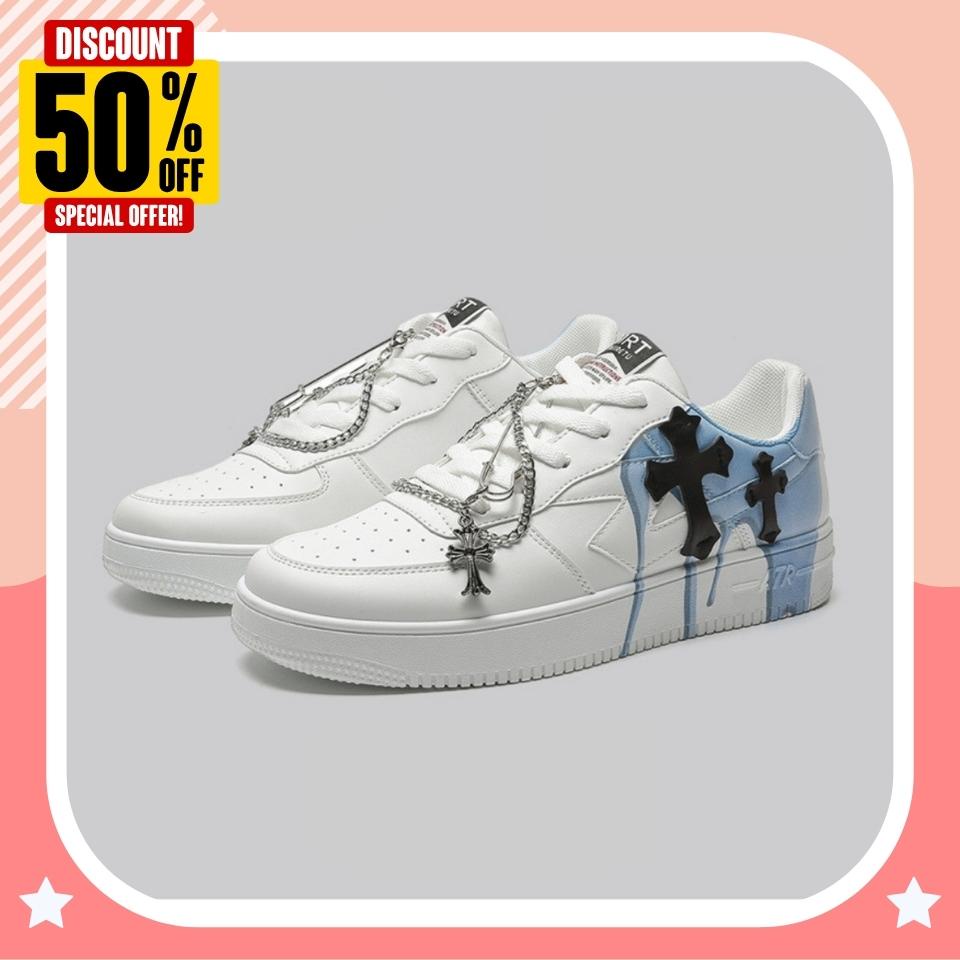 Giày_nike custom thánh giá, Nike_air force 1 thập tự kèm phụ kiện hàng cao cấp nam full box bill