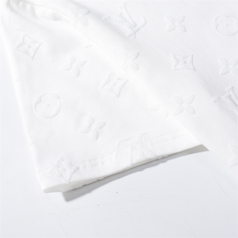 L &amp; V Áo Thun Tay Ngắn In Logo Biểu Tượng Nhỏ Nhắn Thời Trang Đường Phố Cao Cấp Thiết Kế Đơn Giản