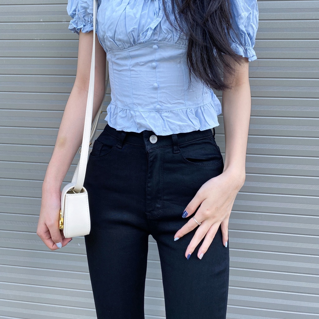 Quần skinny jean nữ lưng cao siêu co giãn SK03 - La’coba