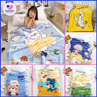 Chăn lông tuyết chăn đi học cho bé KOKORO chăn dành cho bé trai bé gái đắp 4 mùa kích thước 1Mx1M4 siêu mềm mịn