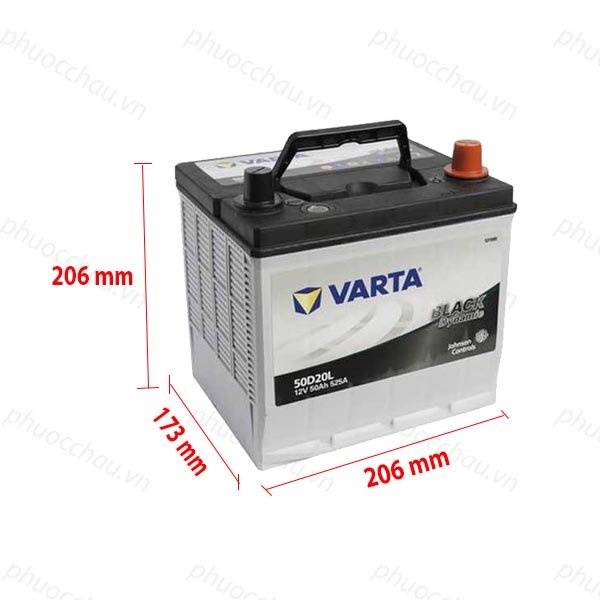 Bình Ắc Quy 12V-50AH, Ắc Quy VARTA 50D20L