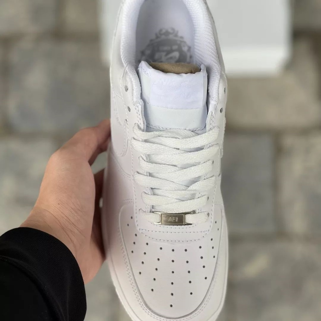 Giày Nam Nữ Đẹp Giá Rẻ Ulzzang Đế Bánh Mì, Giày Nike Air Force 1 Cổ Thấp AF1 Trắng Đi Học Đi Chơi G185 Alice.Sneaker