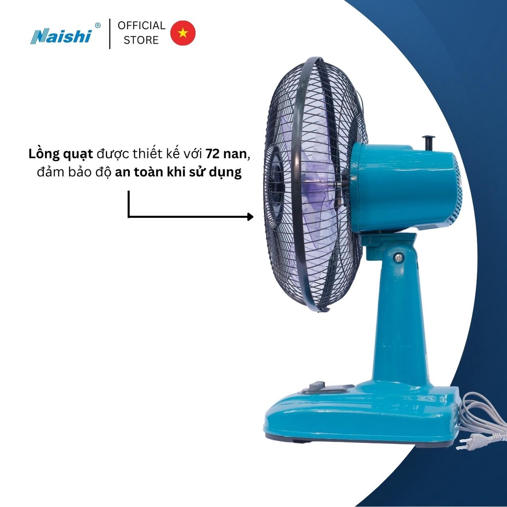 Quạt Bàn Điện Cơ NAISHI B300 Công Suất 38W
