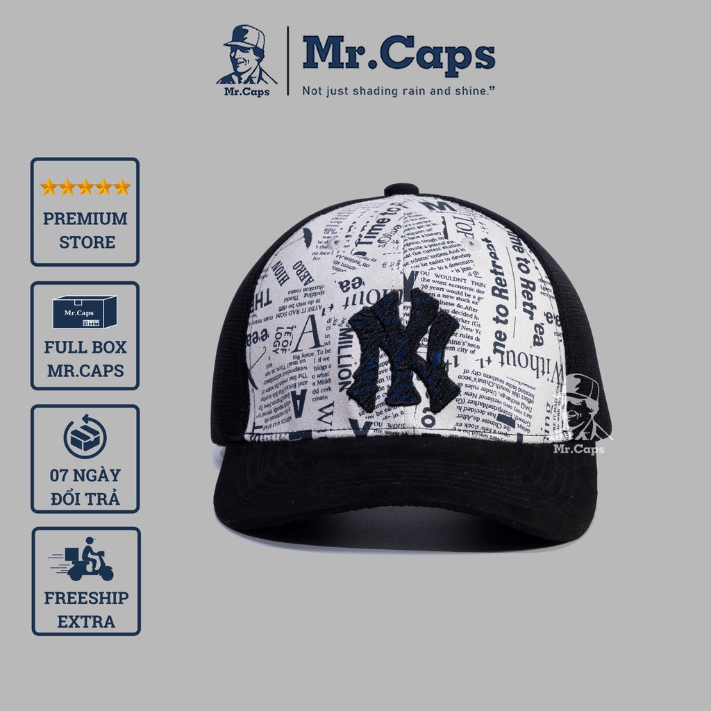 Nón lưỡi trai NY - Mũ nam nữ phong cách ulzzang Hàn Quốc cao cấp thời trang unisex FullBox vải kaki Mrcap Store NY15