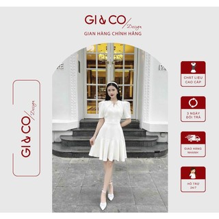 Váy trắng xòe, váy trắng đi tiệc, đầm trắng, váy trắng tiểu thư, đầm CLARA Dress