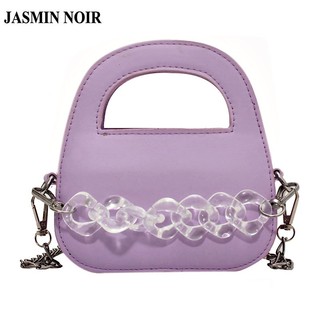 Túi xách JASMIN NOIR chất liệu da PU phối dây xích thời trang cho nữ