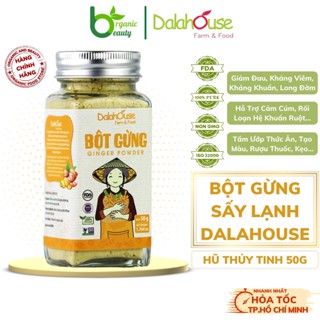 Bột Gừng Nguyên Chất Sấy Lạnh Dalahouse - Hũ Thủy Tinh 50g