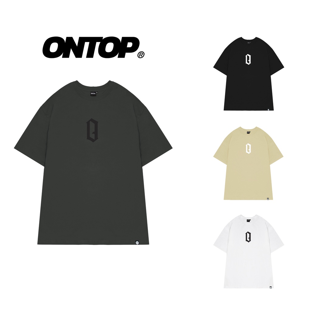 Áo thun tay lỡ form rộng nam nữ nhiều màu local brand ONTOP - O Gothic Sign O17-T5