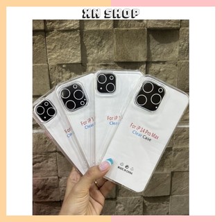 Ốp lưng silicon iphone 14 pro/ 14/14 max/ iphone 14 pro max - tpu dẻo trong suốt, chống sốc 4 góc