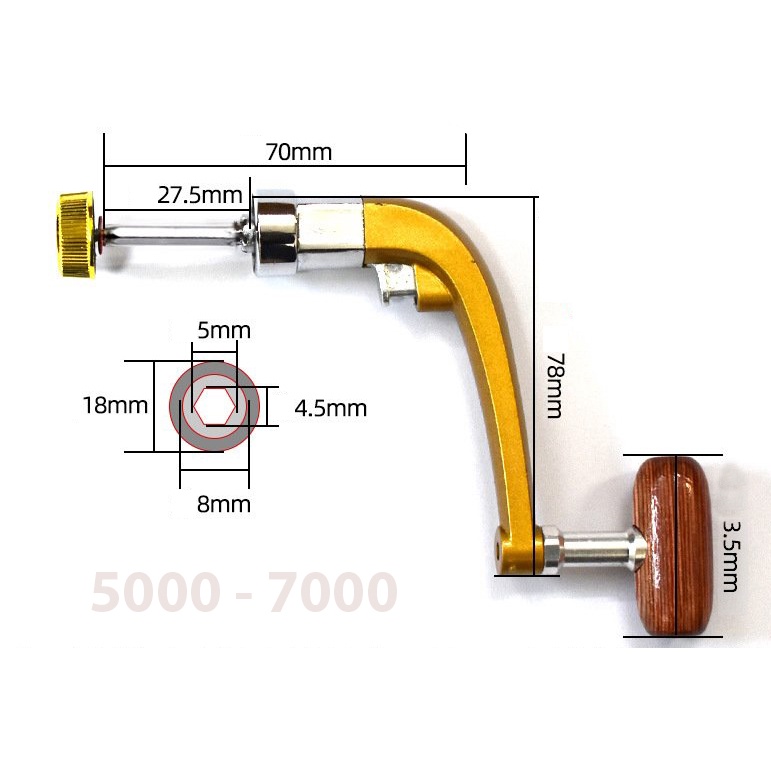 Tay quay máy câu cá