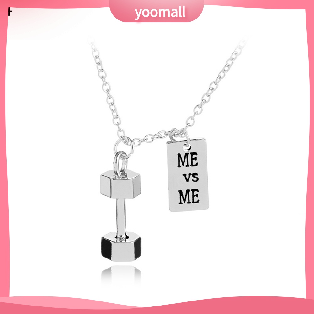 Vòng cổ Mặt Hình Quả Tạ Thời Trang Mùa Thu Cho Cặp Đôi