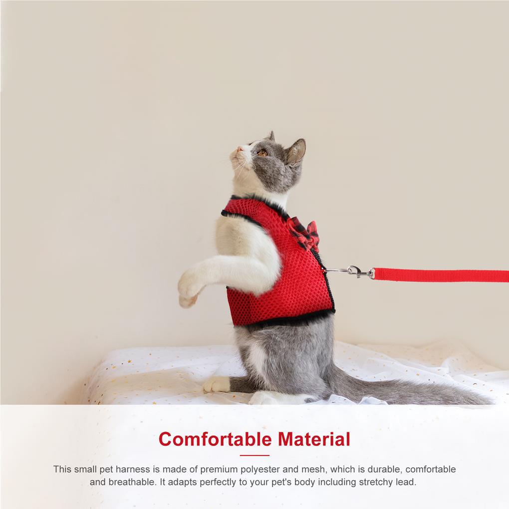 Áo Vest Kèm Dây Dắt Dắt Thú Cưng Đi Dạo Kiểu Đơn Giản Đa Năng Tiện Dụng