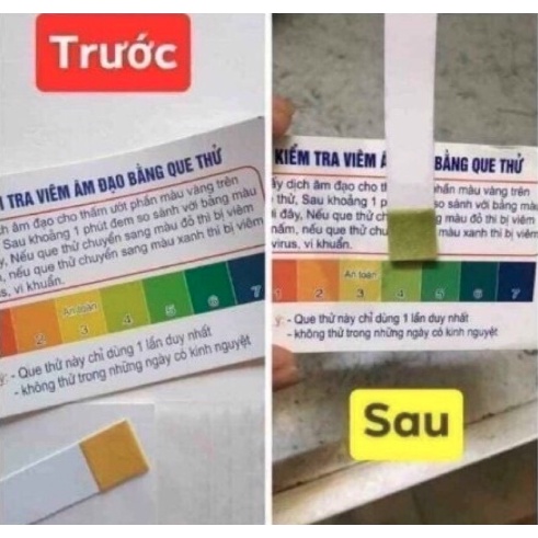Que test viêm phụ khoa nhanh Thử viêm nhiễm âm đạo LAHUTU