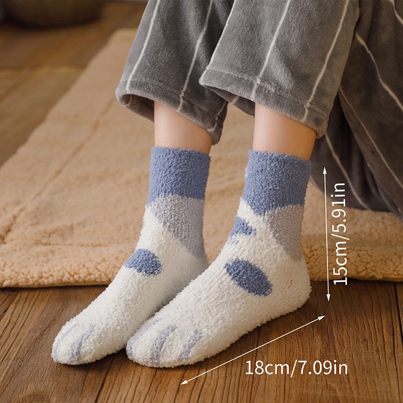 Ygt Vớ Dày Xỏ Ngón Hình Chân Mèo / Ngựa Vằn / Hổ Hoạt Hình 3d Thời Trang Vui Nhộn Cho Nữ