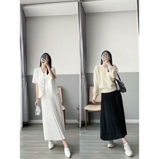 Chân váy xếp ly dài