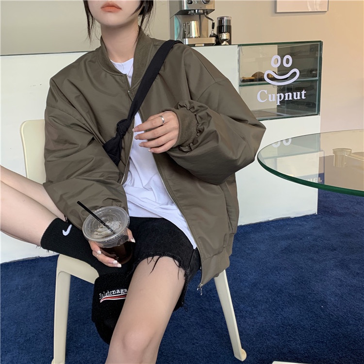 Áo Khoác Bomber Dày Dặn Basic UNISEX Cho Nam Nữ