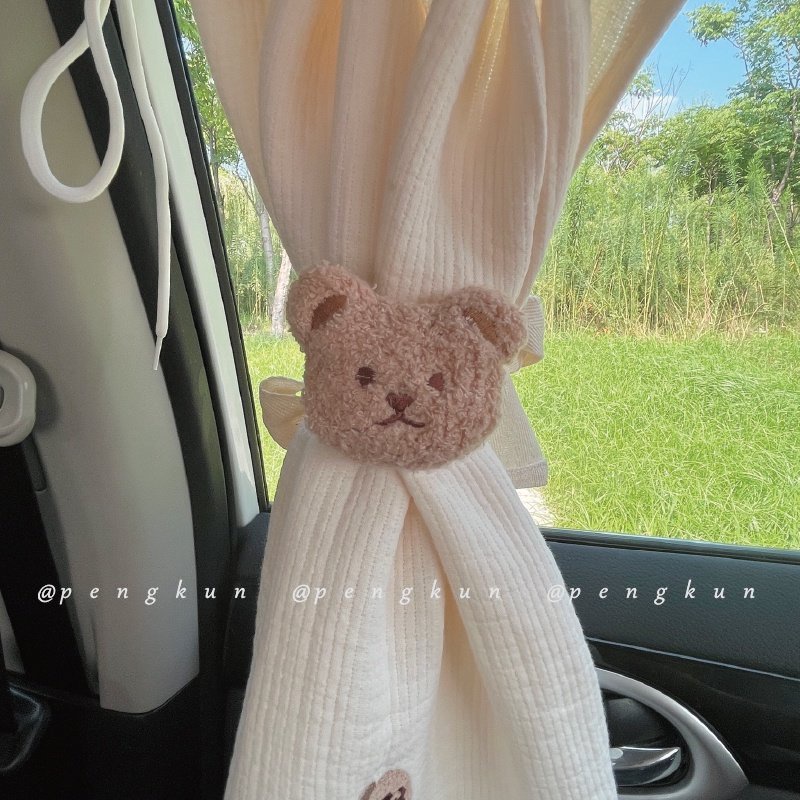 Dây Cột Rèm Cửa Hình Gấu Hoạt Hình Ba Chiều Phong Cách Bắc Âu Dành Cho Trẻ Em