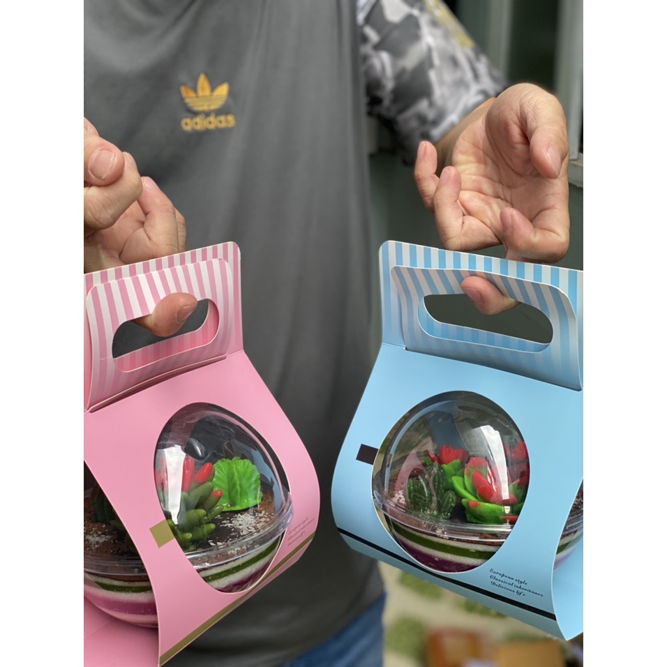 50c Hộp cầu lớn 650ml đựng bánh lạnh tiramisu - quà tặng valentime - ngày tình yêu - kỉ niệm - quà giáng sinh