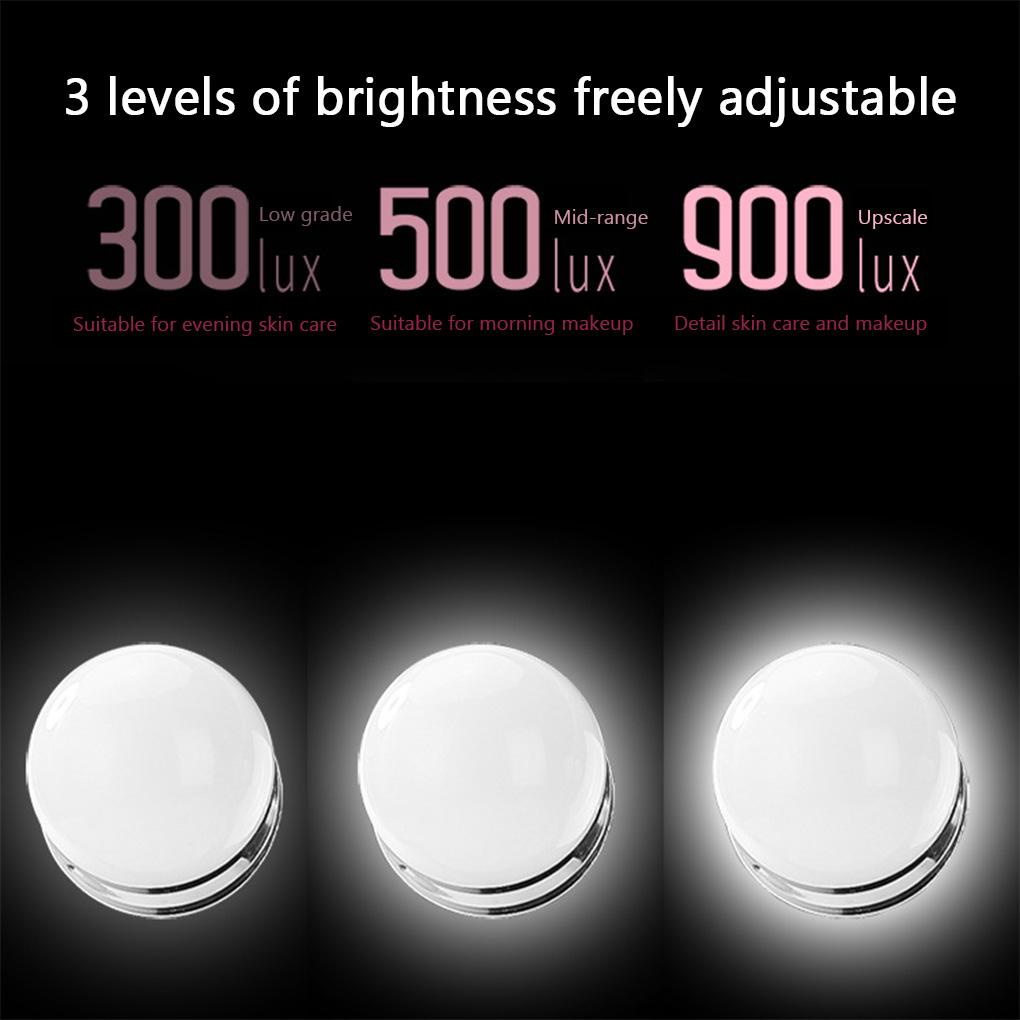 gương trang điểm để bàn Gương Trang Điểm 16 / 22 Bóng LED Có Giá Đỡ Cảm Ứng Tiện Dụng