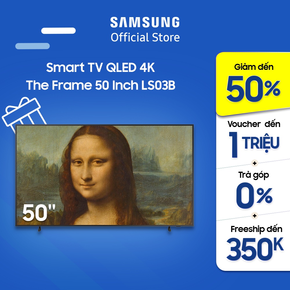 Smart Tivi The Frame QLED Samsung 4K 50 inch QA50LS03BAKXXV - Miễn phí lắp đặt