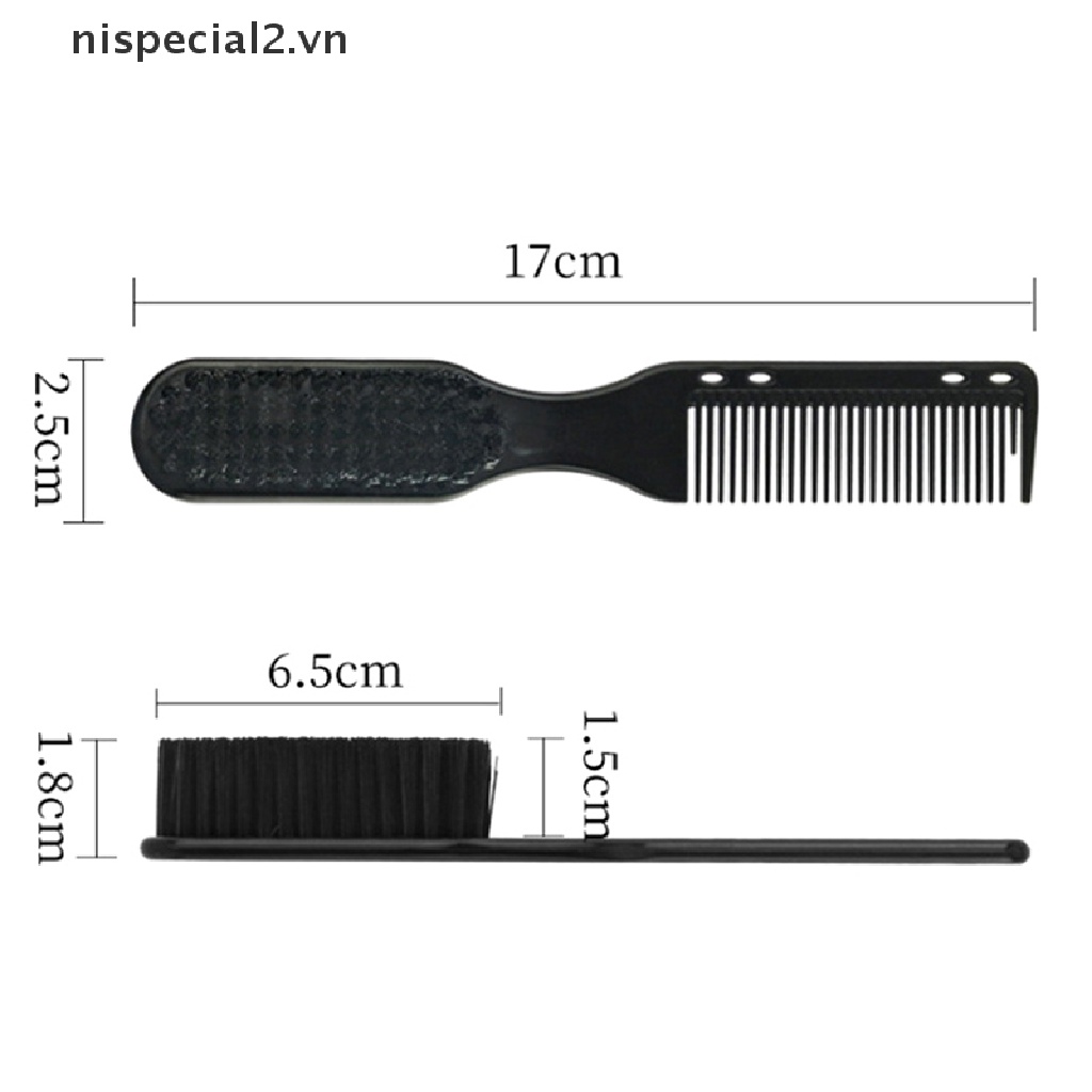 Set 2 Lược Chải Râu Chuyên Dụng Cho Salon Làm Tóc