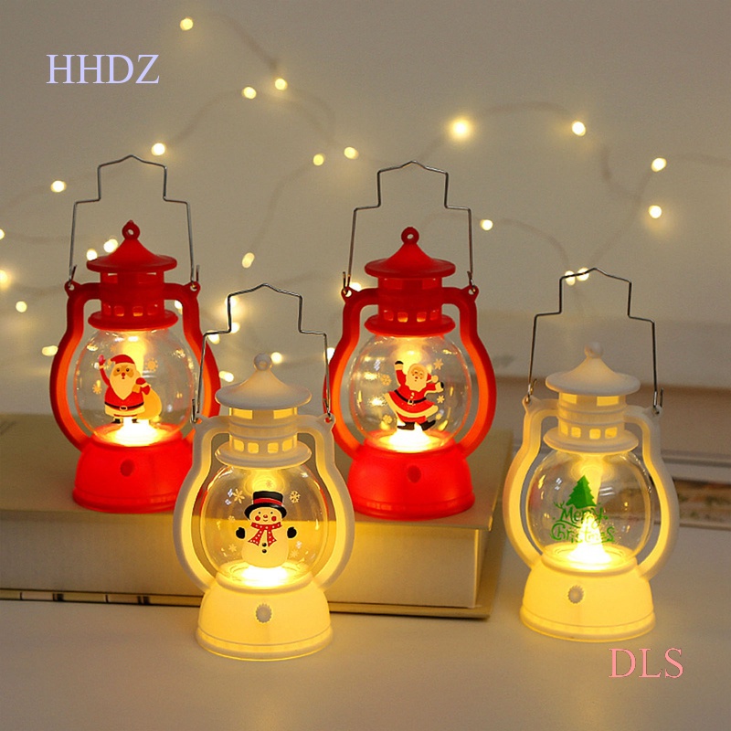 Đèn Lồng LED Pha Lê Chạy Bằng Pin Trang Trí Giáng Sinh