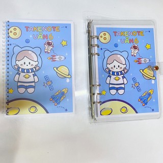 Sổ takenote trang trí sticker đáng yêu VĂN 6