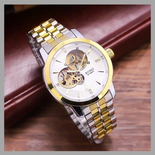 Đồng hồ cơ nam BYINO automatic dây thép không gỉ