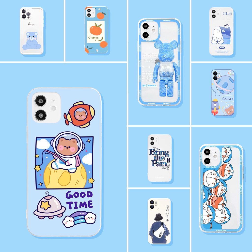 Ốp iphone viền gấu lượn sóng Blink Bear cute cho6plus/6s/6splus/7/7plus/8/8plus/x/xr/xs/11/12/13/14/pro/max/plus/promax0