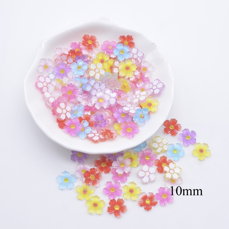 Set 50 Kẹp Tóc Hình Hoa Tulip Trang Trí Điện Thoại