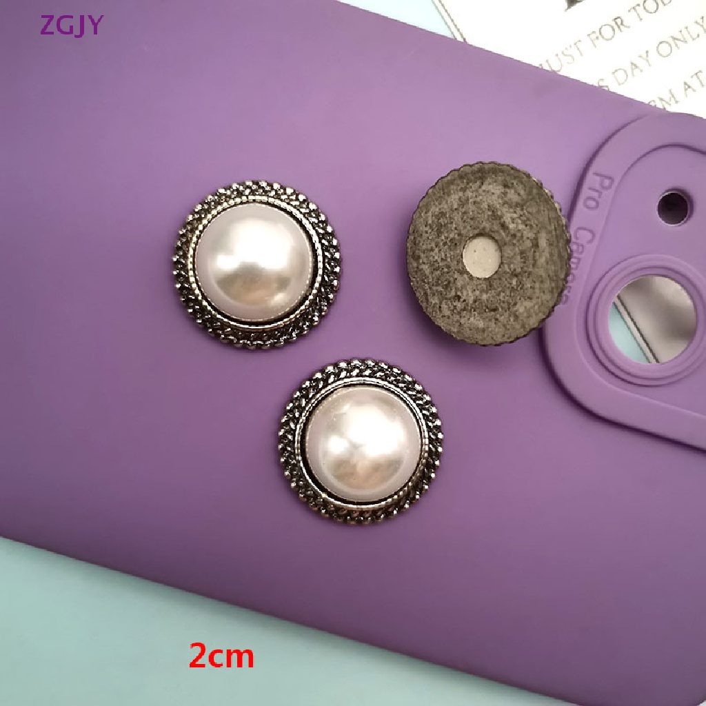 Set 10 Nút Tròn Bằng Kim Loại Dùng Để May Vá Trang Trí Quần Áo DIY Mới