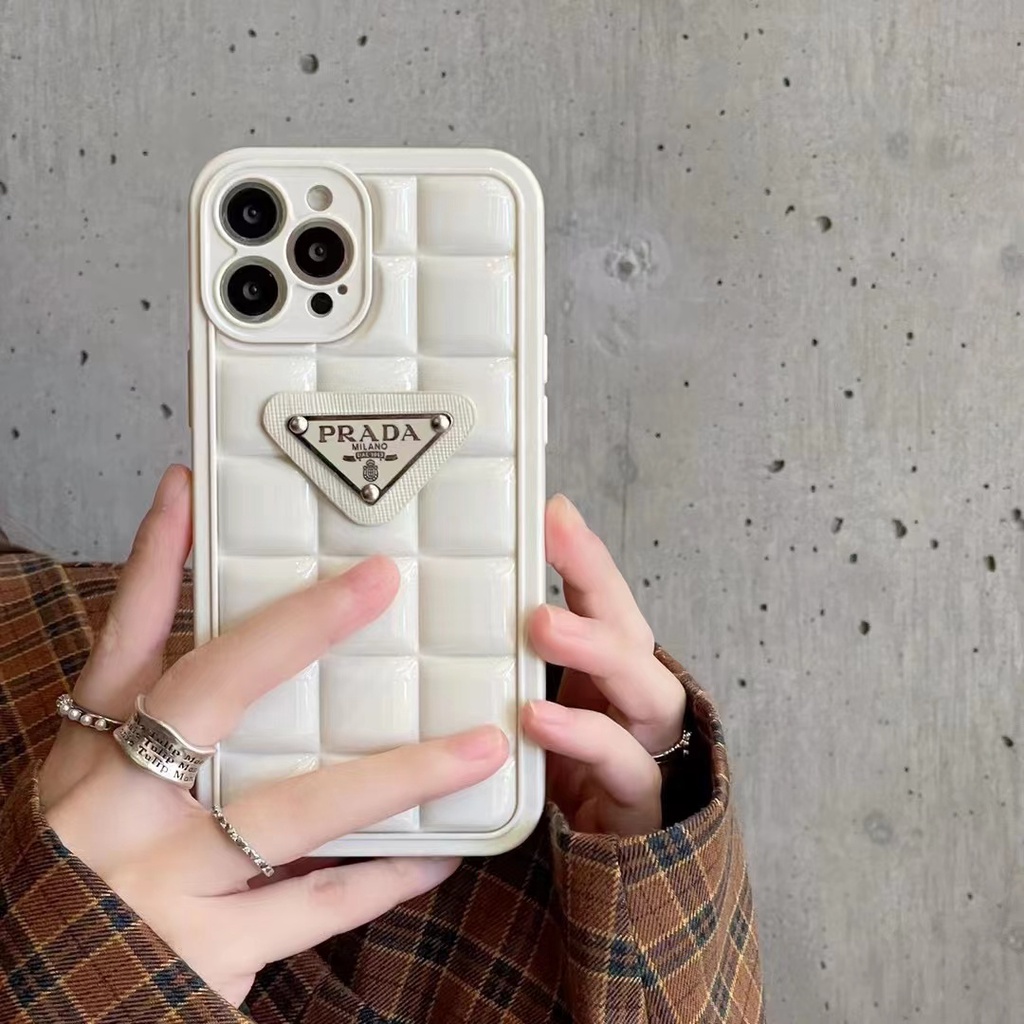 PRADA Thời Trang Ốp Điện Thoại imd Hình 3d Cho iphone 15pro max 14 14 pro 14 plus 14 pro max 13 pro max 12 pro max 11 pro max xs max xr x