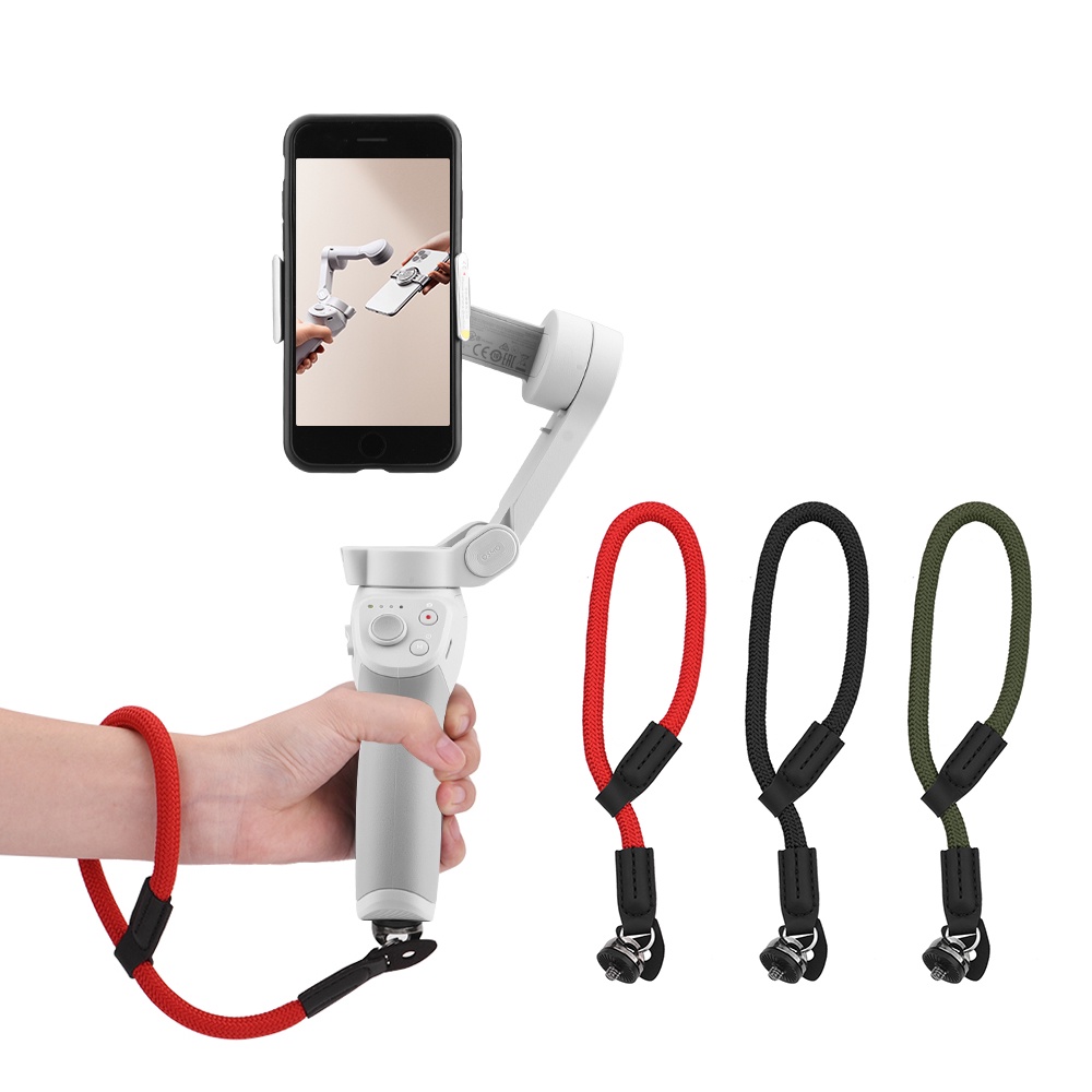 Dây Đeo Tay An Toàn Bằng Nylon Kèm Ốc Vít 1 / 4 inch Cho DJI OM 4 OM5 om6 Osmo Mobile 3