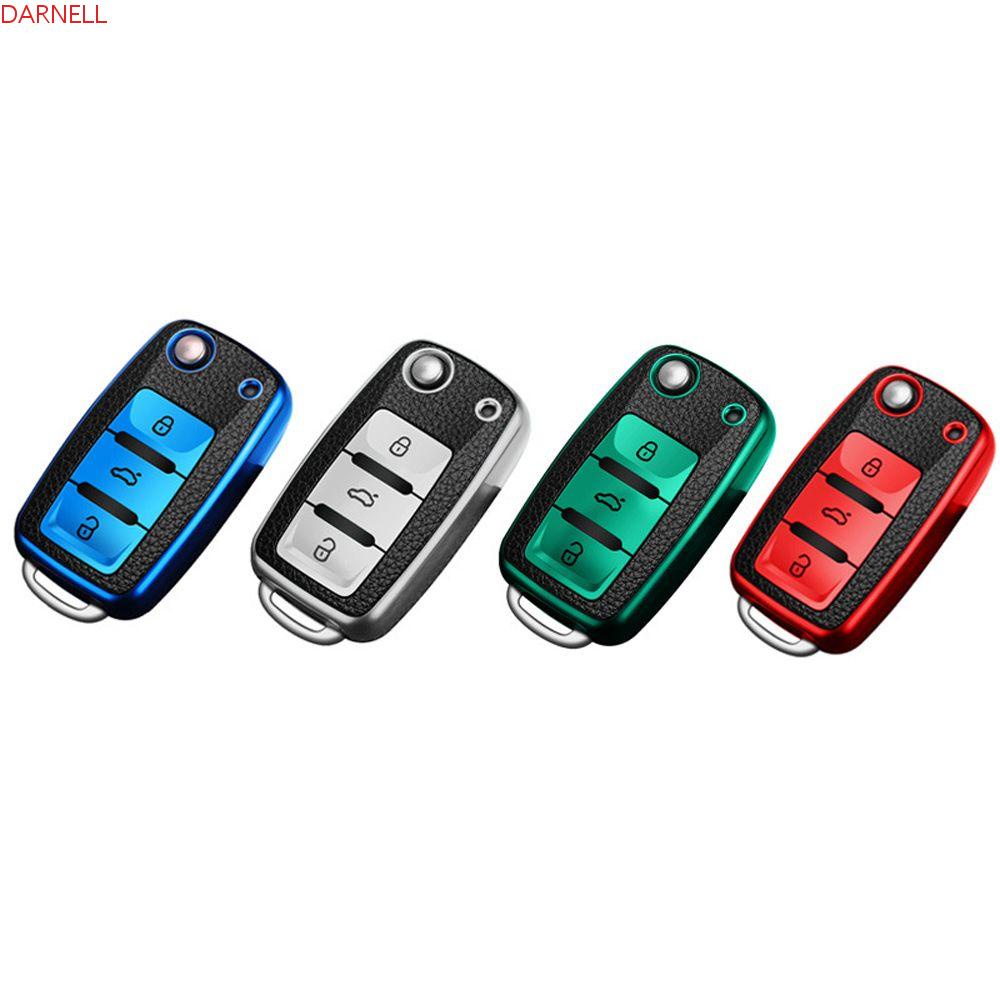 Ốp Chìa Khóa Điều Khiển Từ Xa DARNELL 3 Nút Gấp Gọn Bằng TPU Dành Cho Xe Hơi Volkswagen Passat B5 B6 B7 Golf Beetle