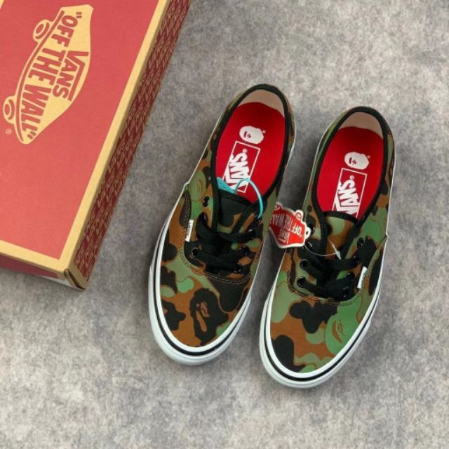 Giày Thể Thao Vans Van S BPE Ape Họa Tiết Rằn Ri Phong Cách Retro