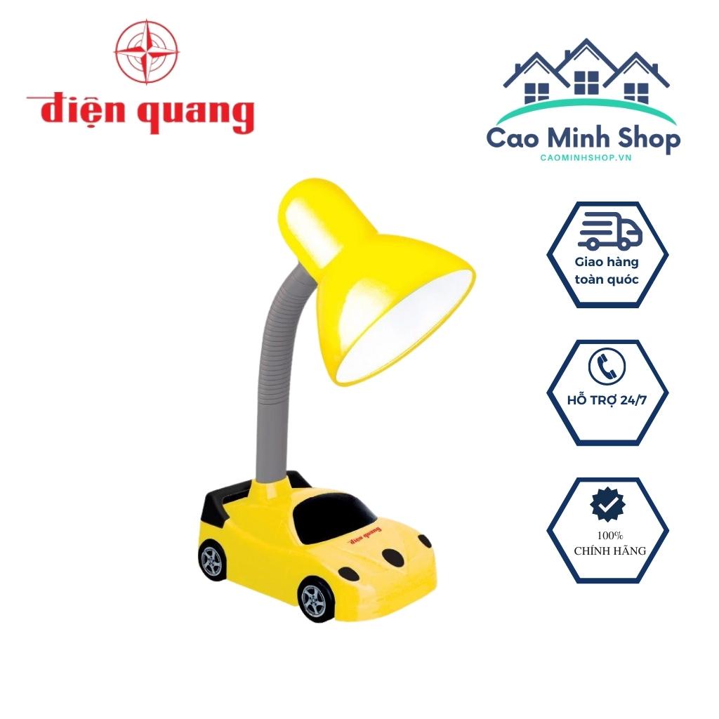 Đèn học để bàn Điện Quang bảo vệ mắt, ánh sáng tập trung, hình xe hơi, ô tô màu vàng, bảo hành 12 tháng - Cao Minh Shop