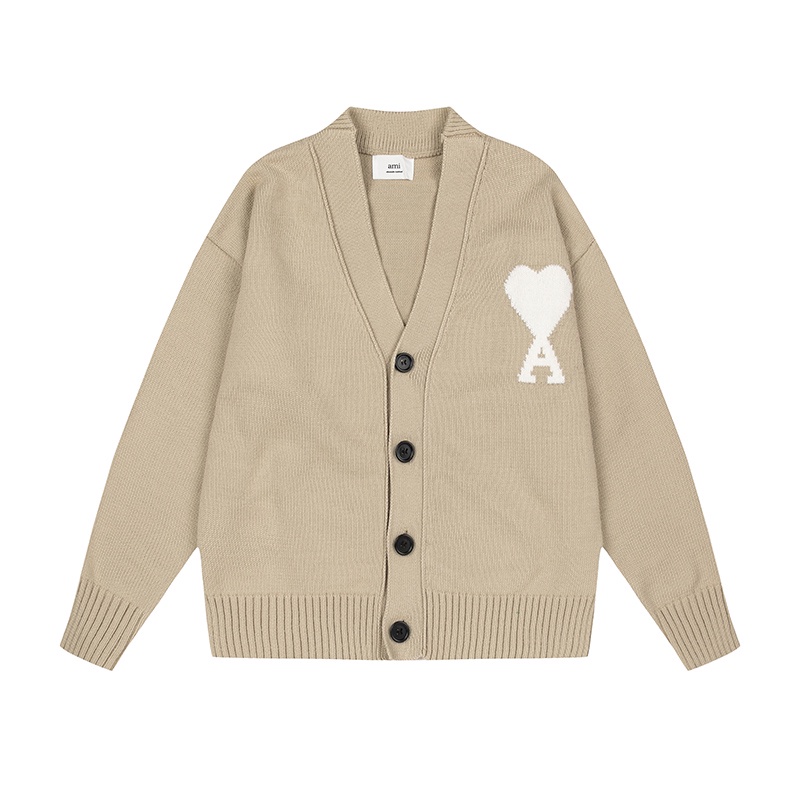 ❤❀  ❤ Áo Khoác Cardigan Dệt Kim Tay Dài Thêu Hình Trái Tim Thời Trang